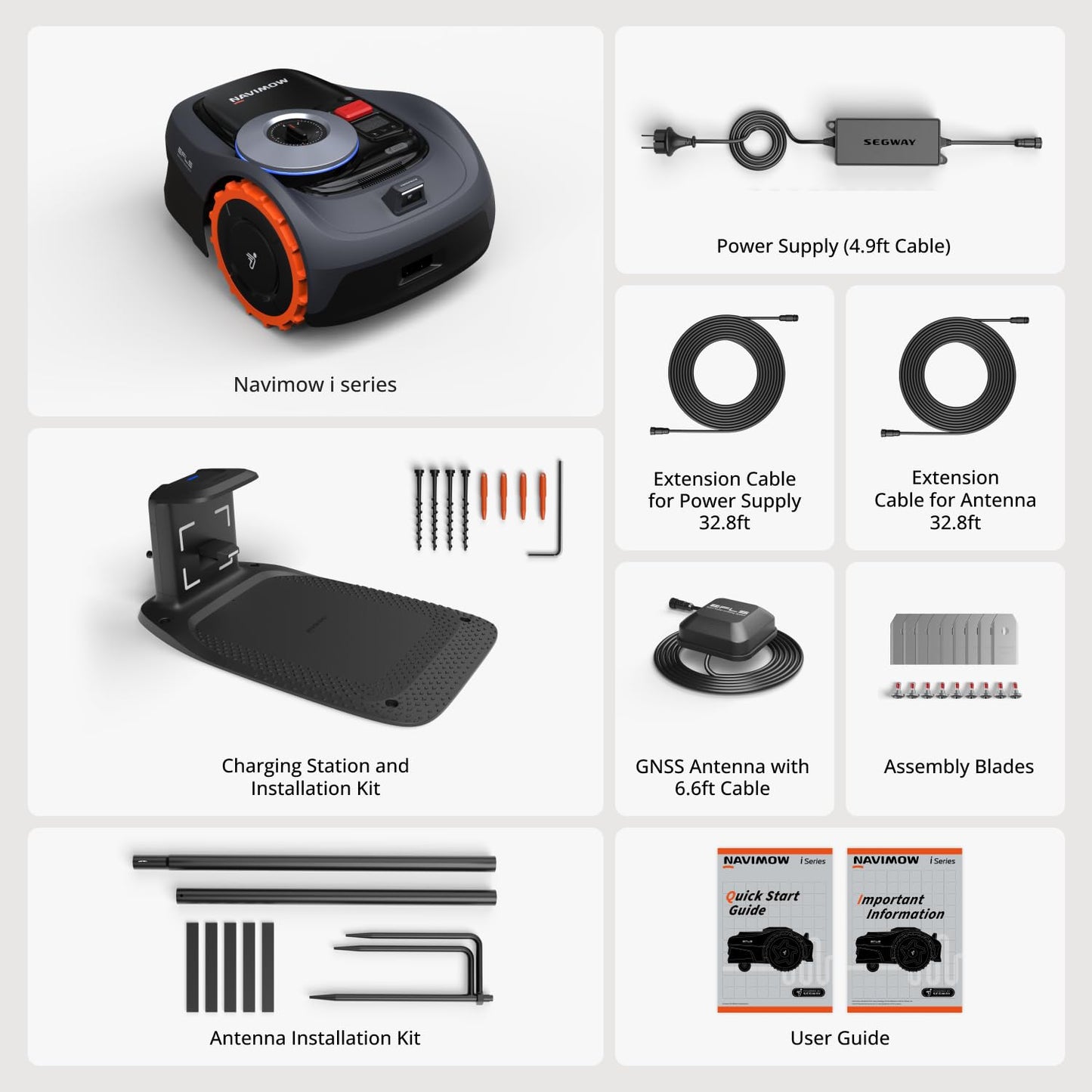 Segway Navimow i110N Wire-Free RTK Robot Lawn Mower with AI Mapping