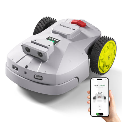 BESTMOW Smart Robotic Lawn Mower with Anti-Theft Tech & App Control