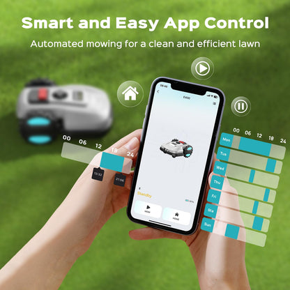 Robot Lawn Mower with Smart Scheduling & Obstacle Detection for Small Lawns