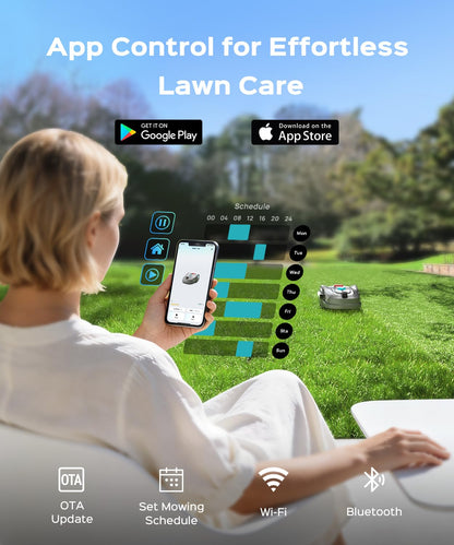YARDCARE M800Plus Robot Lawn Mower with GPS & 3D Vision Navigation
