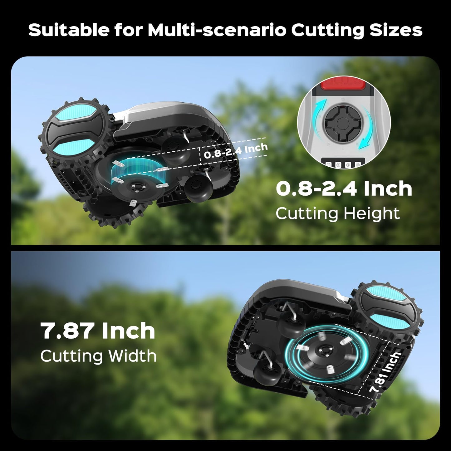 2026 Smart Robot Lawn Mower with App Control & Auto Charging