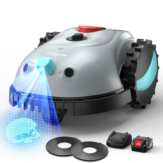 YARDCARE V100 Robot Lawn Mower with HD Vision Navigation & Collision Sensors