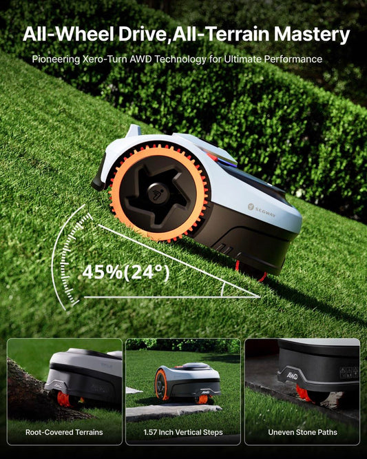 Segway Navimow i206 AWD Wire-Free Robot Lawn Mower with Auto Mapping