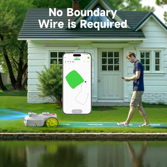 BESTMOW Smart Robotic Lawn Mower with Anti-Theft Tech & App Control