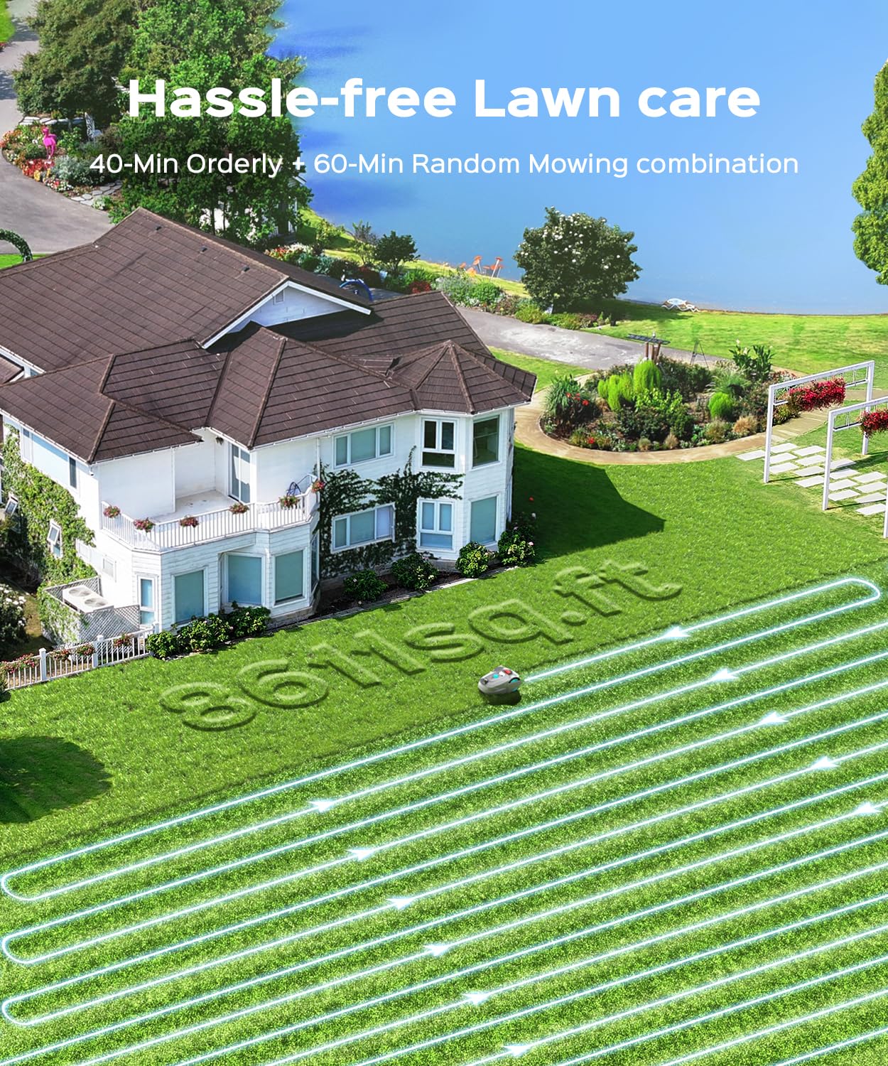 YARDCARE M800Plus Robot Lawn Mower with GPS & 3D Vision Navigation
