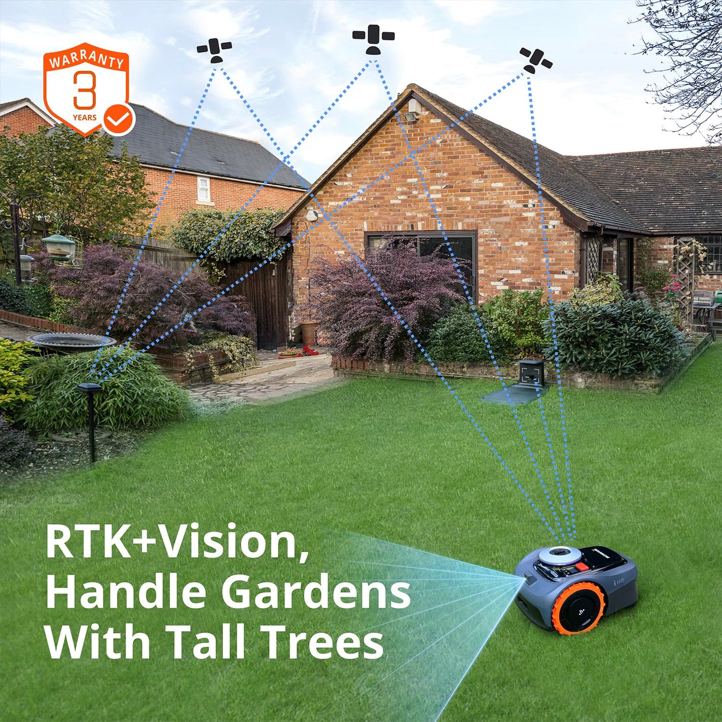 Segway Navimow i110N Wire-Free RTK Robot Lawn Mower with AI Mapping