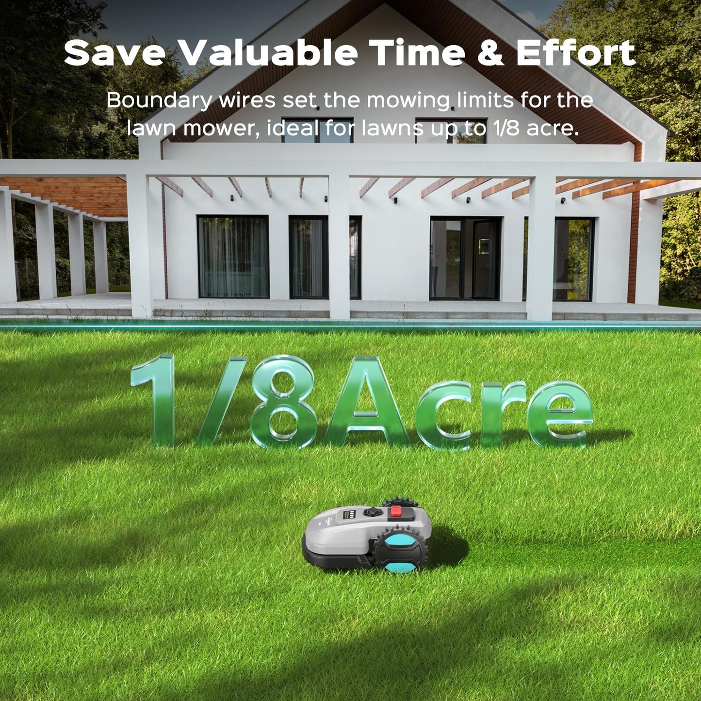 2026 Robot Lawn Mower with Brushless Motor & Smart App Control