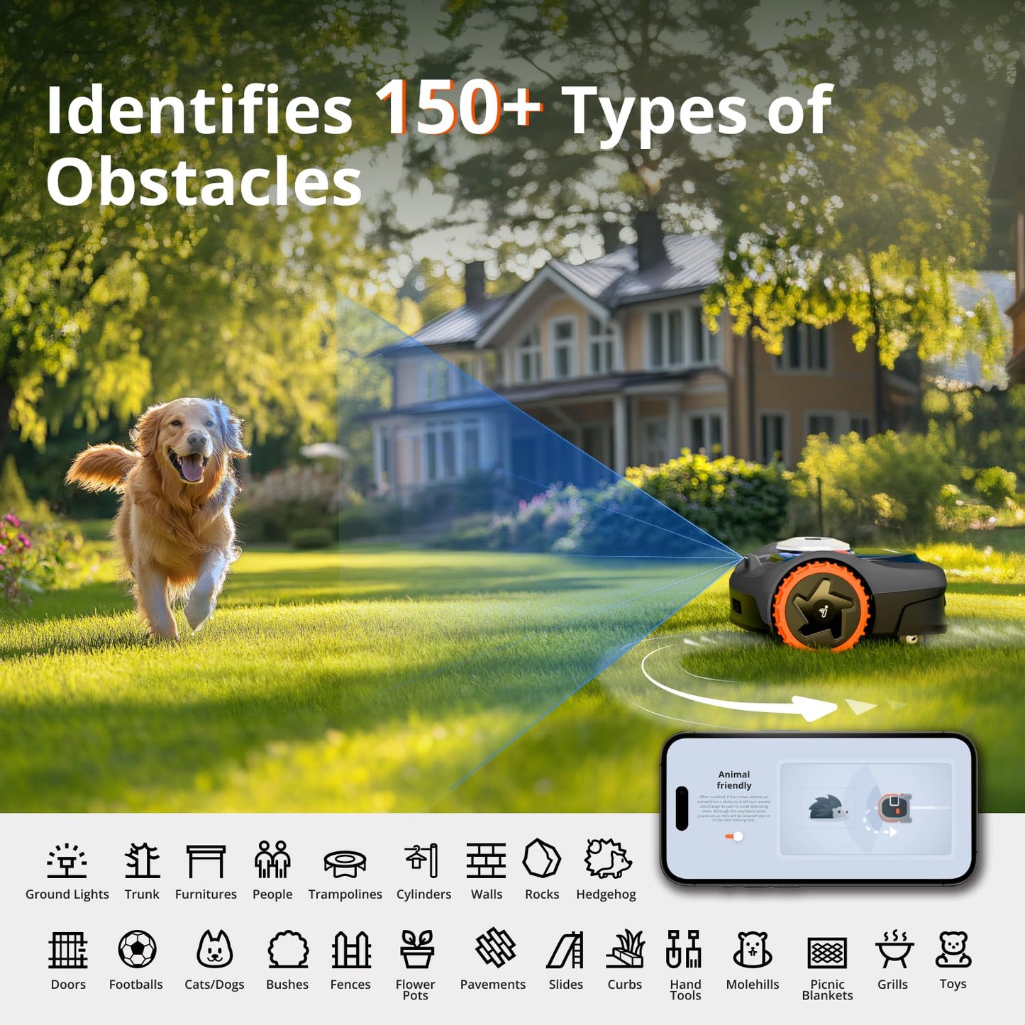 Segway Navimow i110N Wire-Free RTK Robot Lawn Mower with AI Mapping
