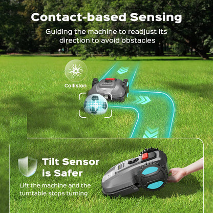 2026 Smart Robot Lawn Mower with App Control & Auto Charging