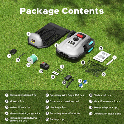 Robot Lawn Mower with Smart Scheduling & Obstacle Detection for Small Lawns