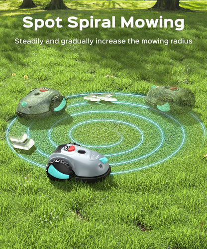 YARDCARE V100 Robot Lawn Mower with HD Vision Navigation & Collision Sensors
