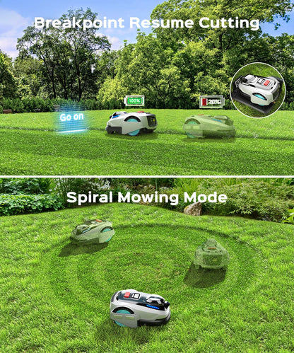 YARDCARE N1600 PRO Wireless Robot Lawn Mower with RTK + Vision System